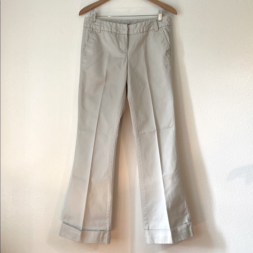 J. Crew Low Fit Off White Chino Pants Women’s Size 4
